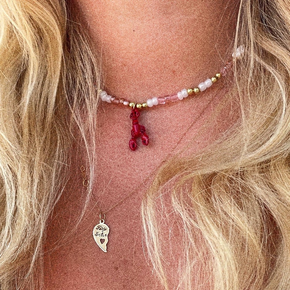 Beaded Lobster Necklace
